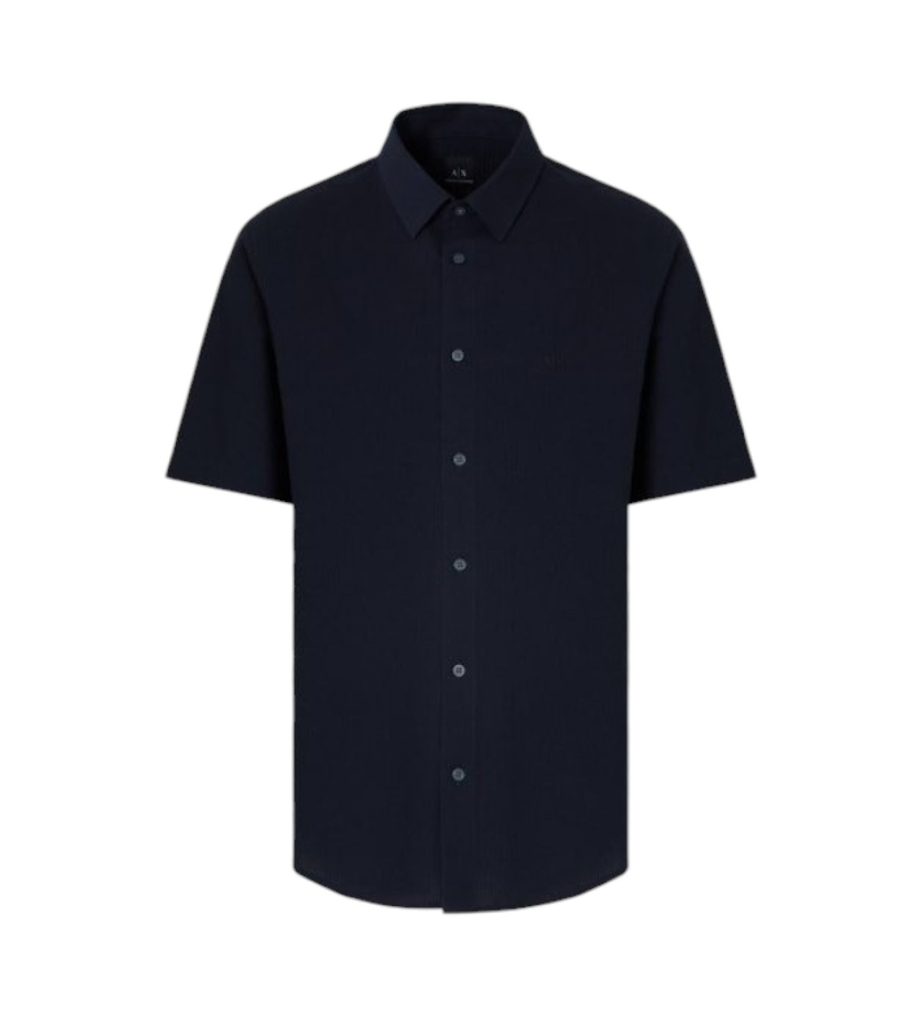 Armani Exchange - Áo sơ mi nam Ax Navy dyed yarn shirt