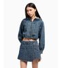 Armani Exchange - Váy ngắn nữ Ax Mini skirt blue monogrammed trousers