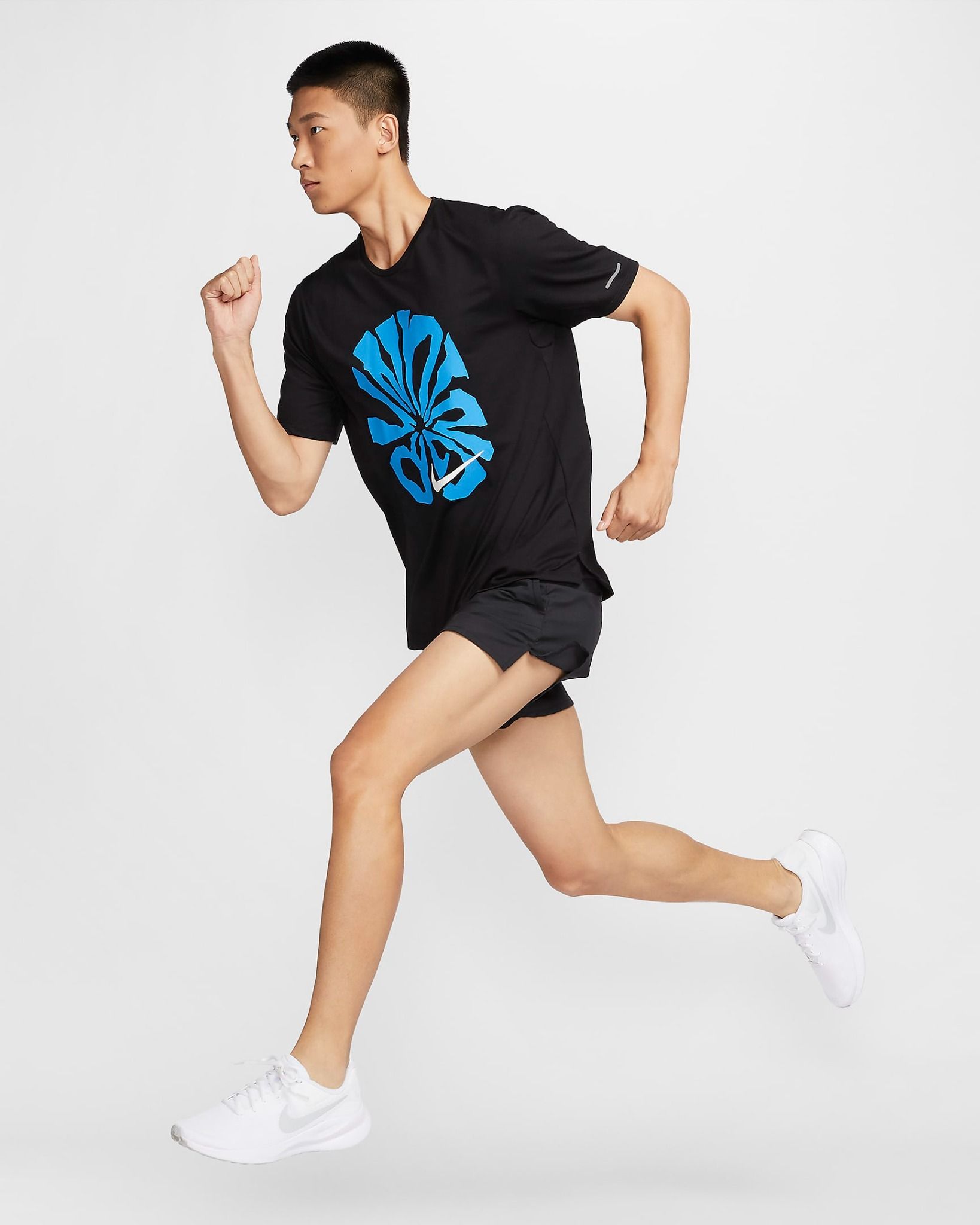 Nike - Áo tay ngắn thể thao Nam Rise 365 Run Energy Men's Dri-FIT Short-Sleeve Running Top