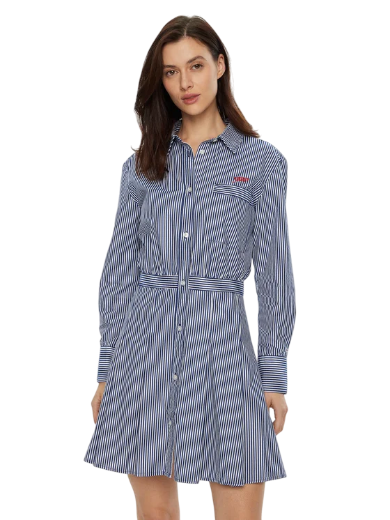 Tommy Hilfiger - Đầm nữ Pinstripe Poplin Shirt Dress