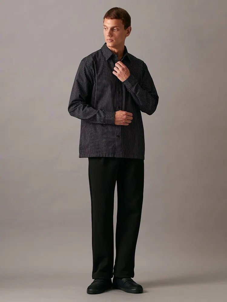 Calvin Klein - Áo sơ mi tay dài CK nam Premium Pinstripe Shirt