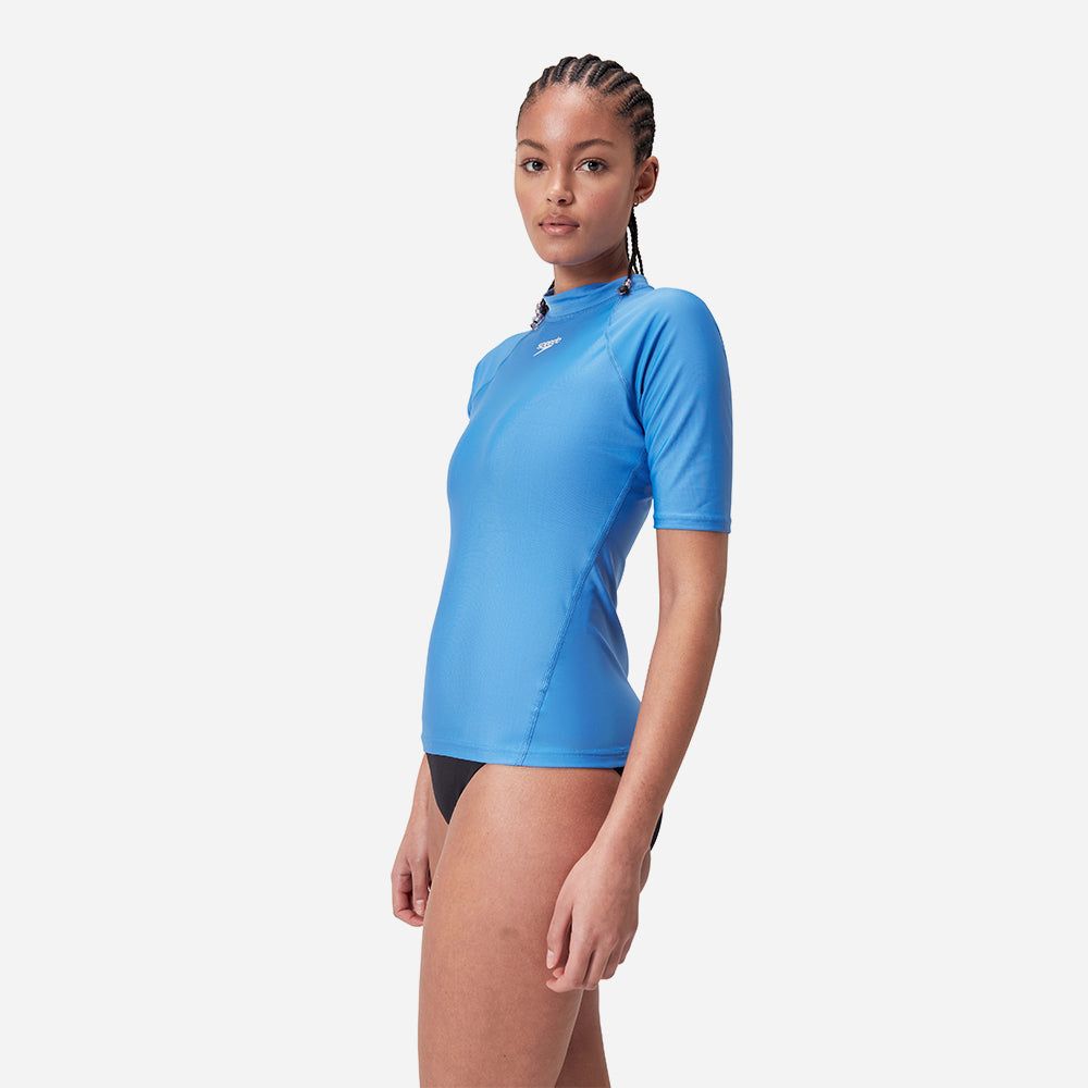 Speedo - Áo bơi tay ngắn chống nắng nữ Women's Speedo Essential Sun Protection Swim Top