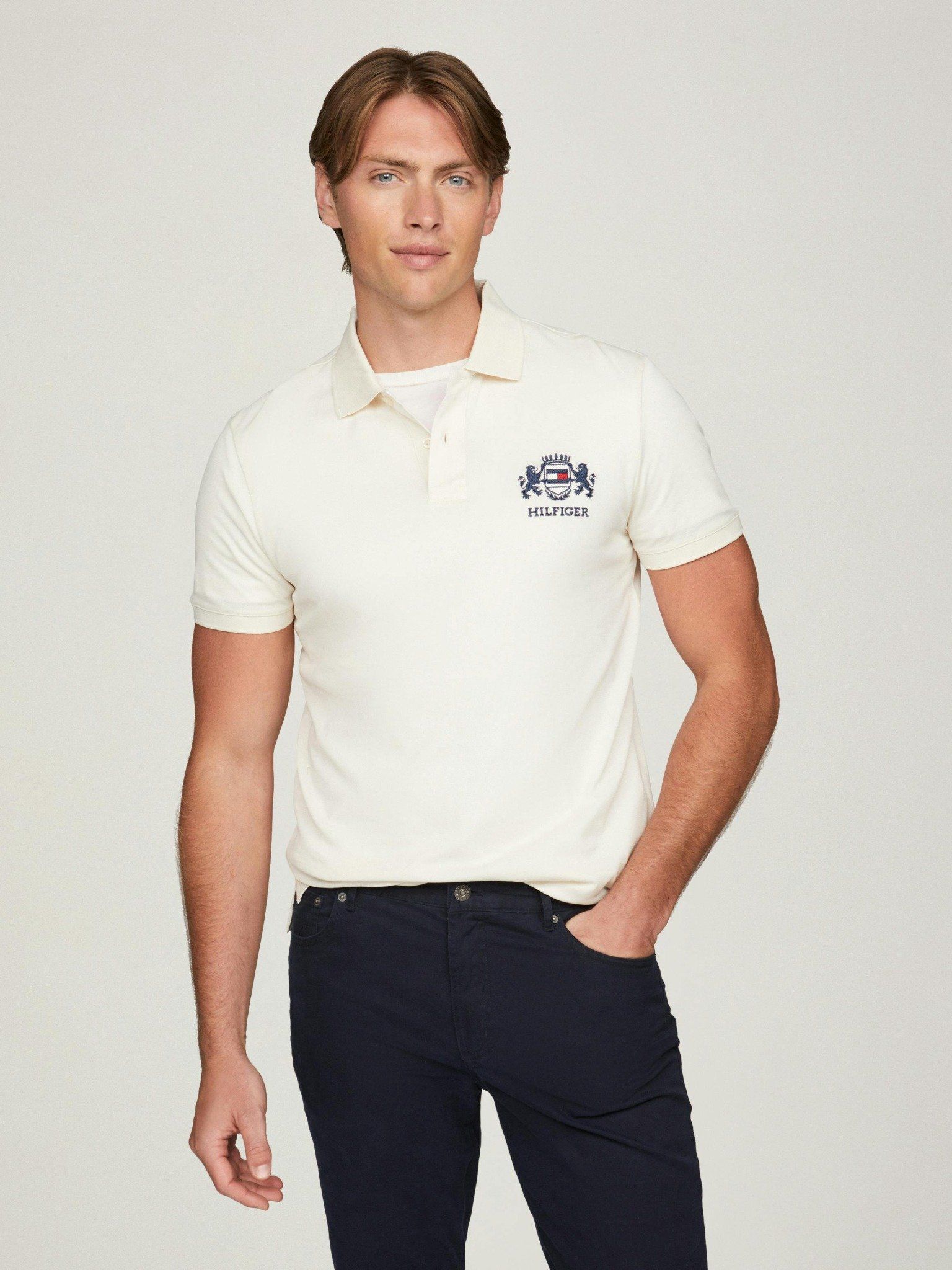 Tommy Hilfiger - Áo polo tay ngắn nam Regular Fit Logo Embroidery Polo Shirt