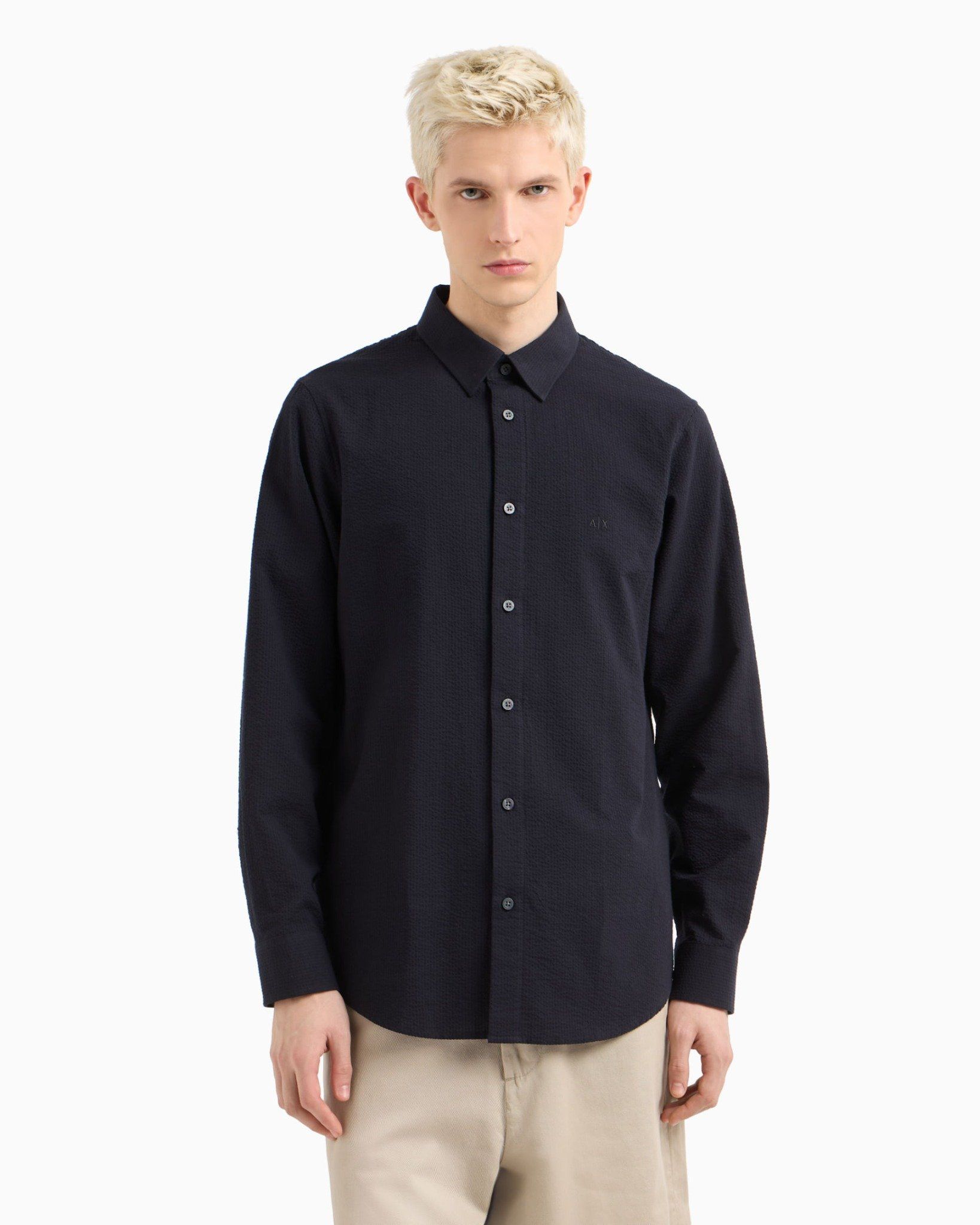 Armani Exchange - Áo sơ mi tay dài nam Ax Men's Midi Shirt