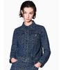 Armani Exchange - Áo khoác jeans nữ Ax Blue denim jacket