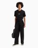 Armani Exchange - Áo phông thời trang nam AX Black Round T-Shirt