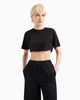 Armani Exchange - Áo thời trang nữ Ax Crop Black T-Shirt