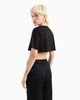 Armani Exchange - Áo thời trang nữ Ax Crop Black T-Shirt