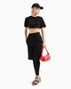 Armani Exchange - Áo thời trang nữ Ax Crop Black T-Shirt