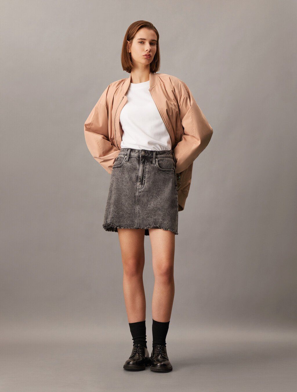 Calvin Klein - Áo khoác CK nữ Long Padded Bomber Jacket