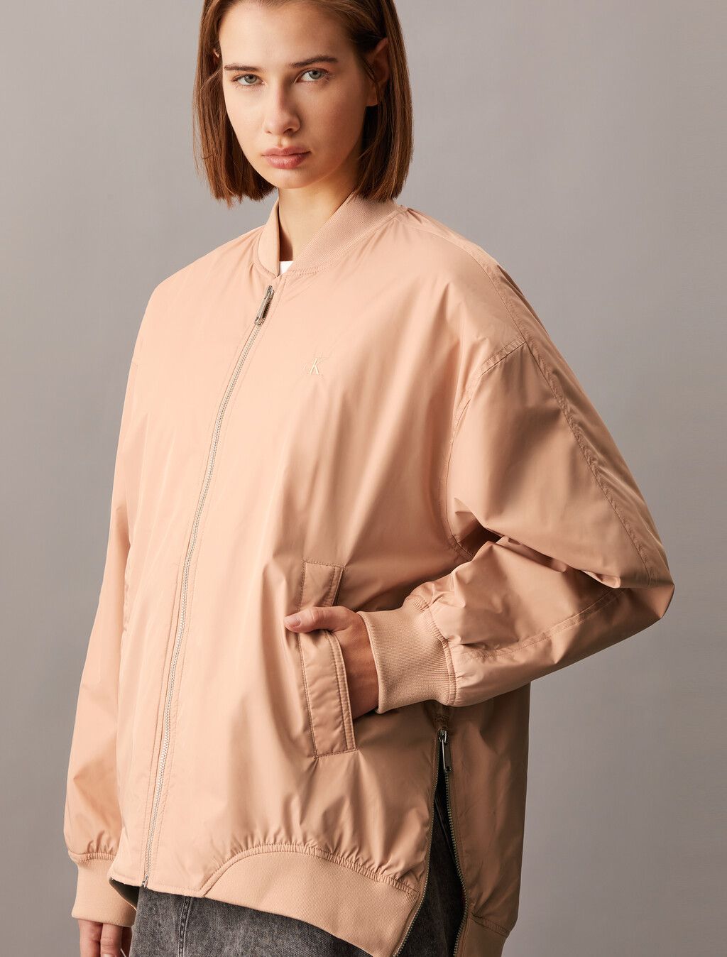 Calvin Klein - Áo khoác CK nữ Long Padded Bomber Jacket