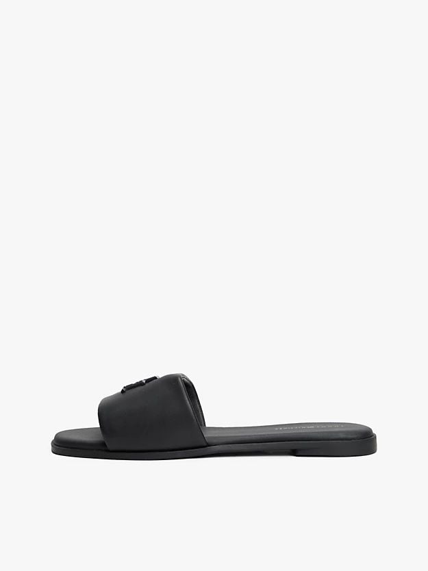 Tommy Hilfiger - Dép quai ngang nữ TH Monogram Leather Mules