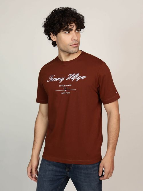 Tommy Hilfiger - Áo thun tay ngắn nam Premium Script Logo Tee