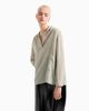 Armani Exchange - Áo blouse dài tay nữ Crepe blouse with pleats on the back