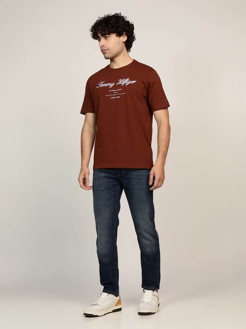 Tommy Hilfiger - Áo thun tay ngắn nam Premium Script Logo Tee