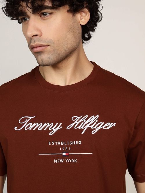 Tommy Hilfiger - Áo thun tay ngắn nam Premium Script Logo Tee