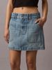 Calvin Klein - Váy jeans nữ Denim Utility Skirt Lightweight Blue Washed Jean