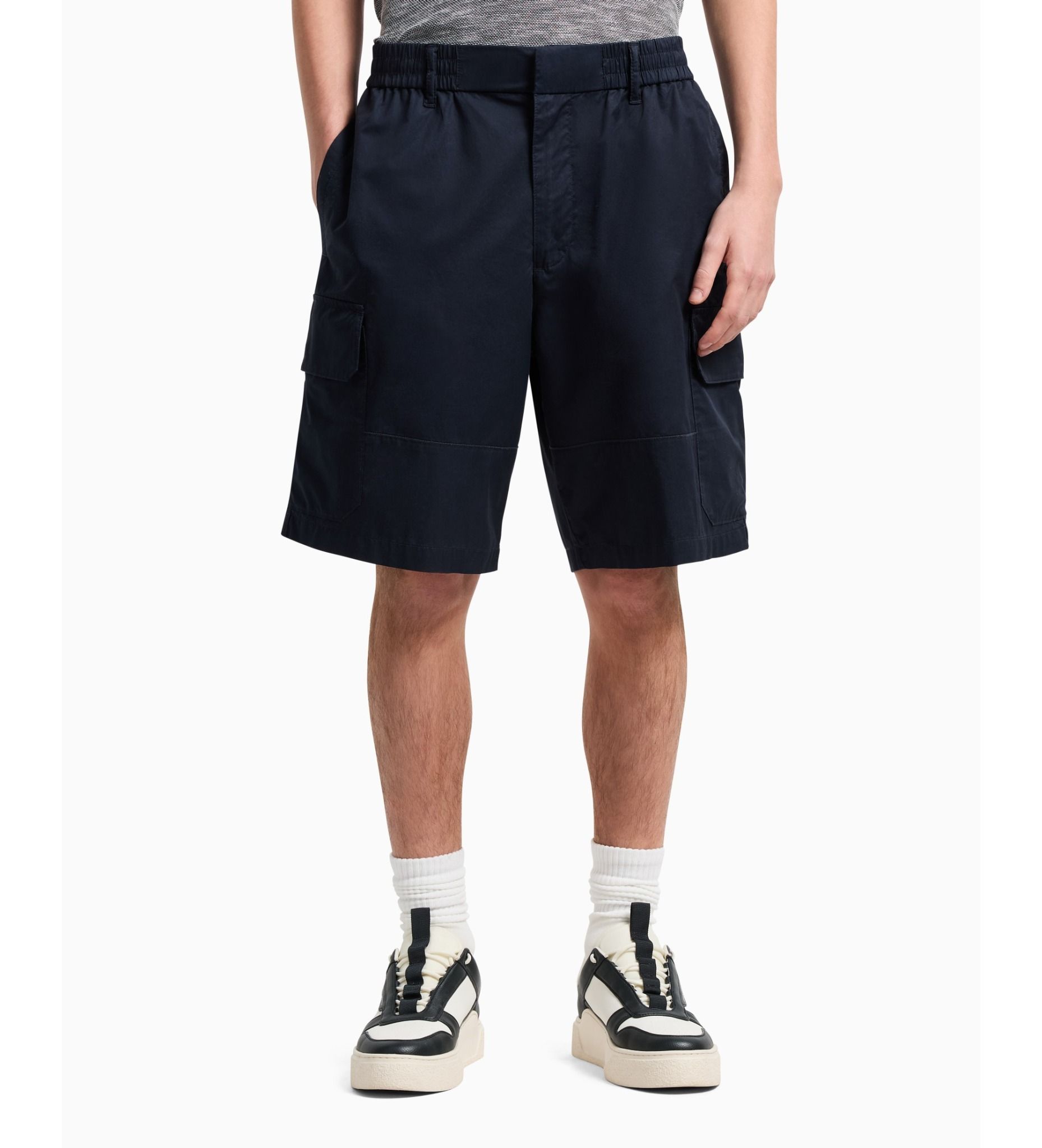 Armani Exchange - Quần short nam Aix Navy cargo Shorts