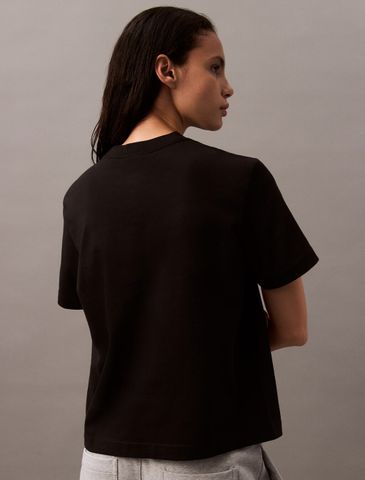 Calvin Klein - Áo phông thời trang CK nữ Relaxed Standard Logo Crewneck Tee