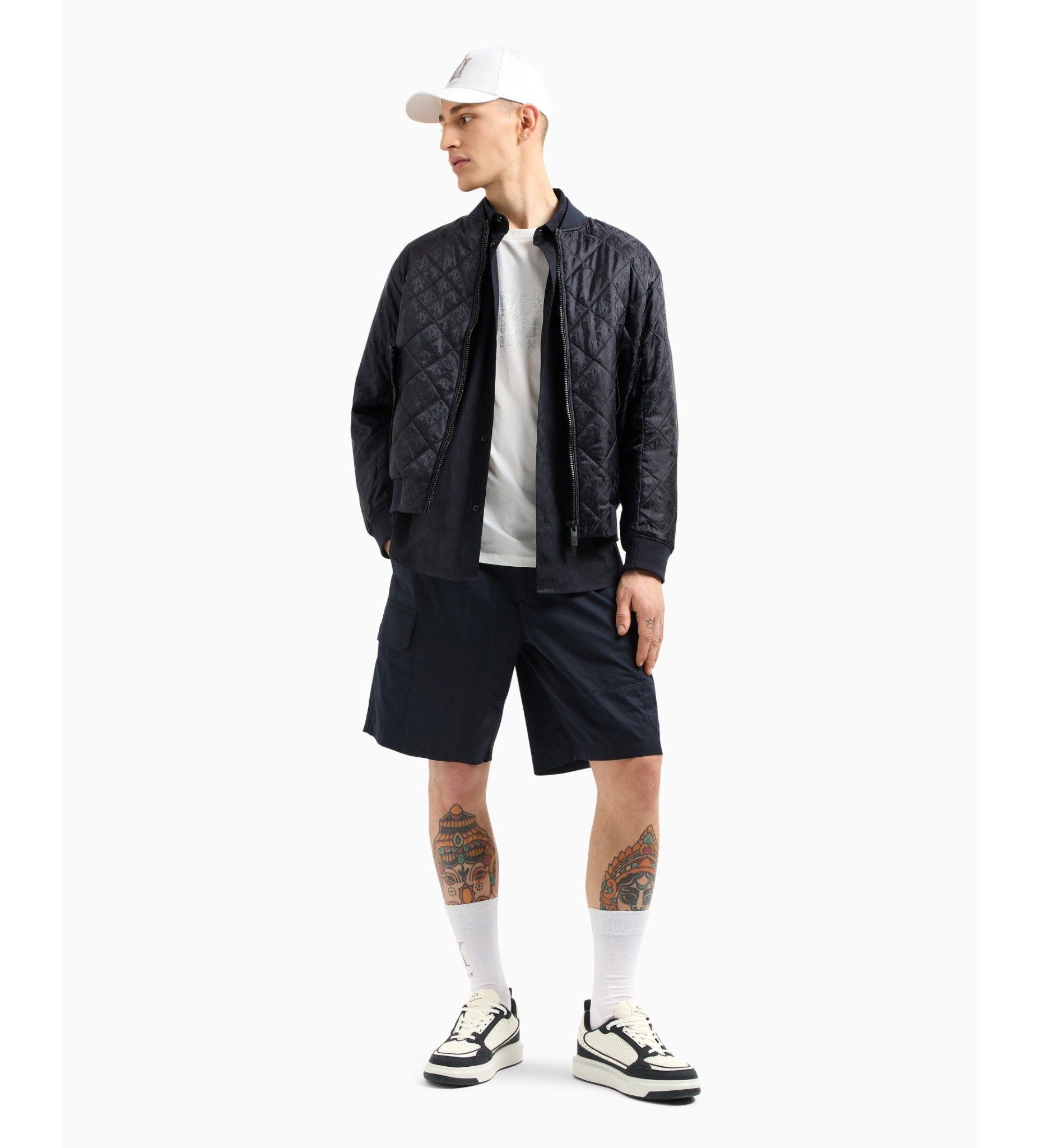 Armani Exchange - Áo sơ mi tay dài nam Long sleeve navy Shirt