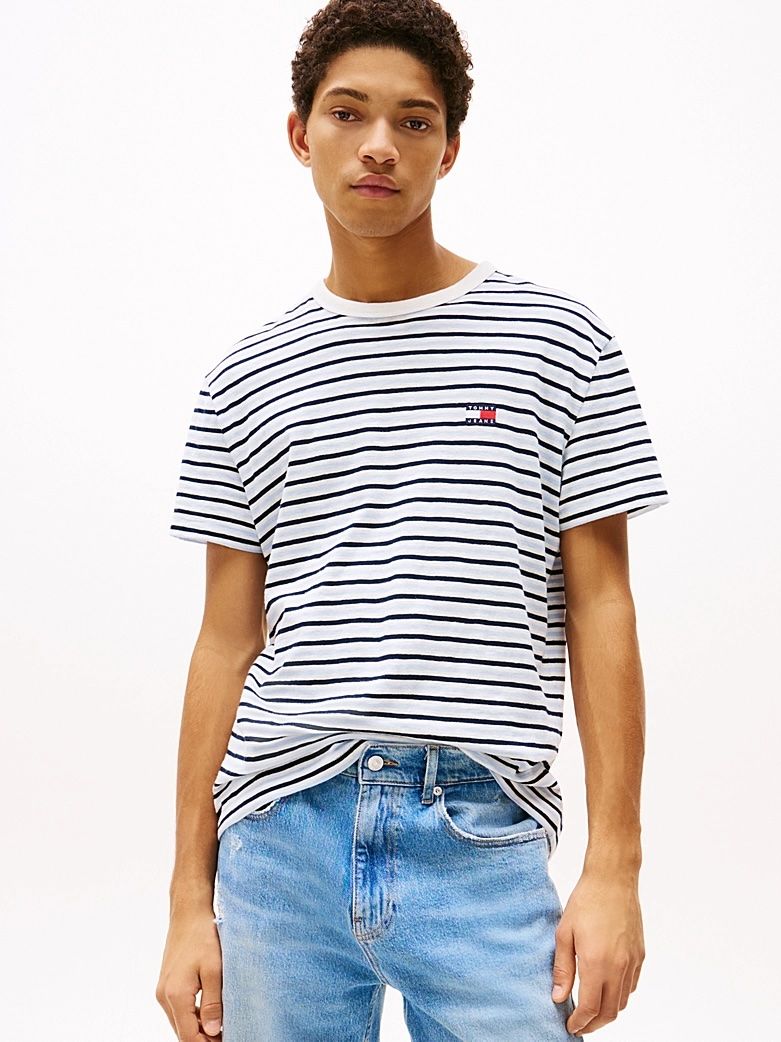 Tommy Hilfiger - Áo thun tay ngắn nam Tommy Badge Contrast Collar T-Shirt