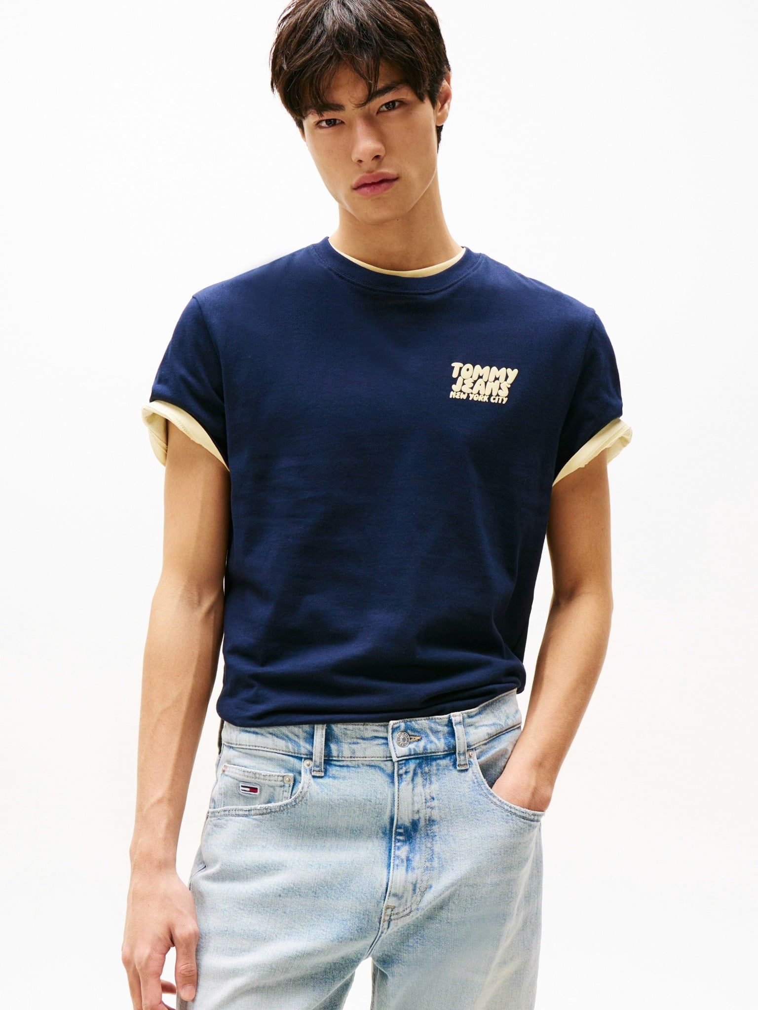 Tommy Hilfiger - Áo thun tay ngắn nam TH Regular Bubble Back Tee