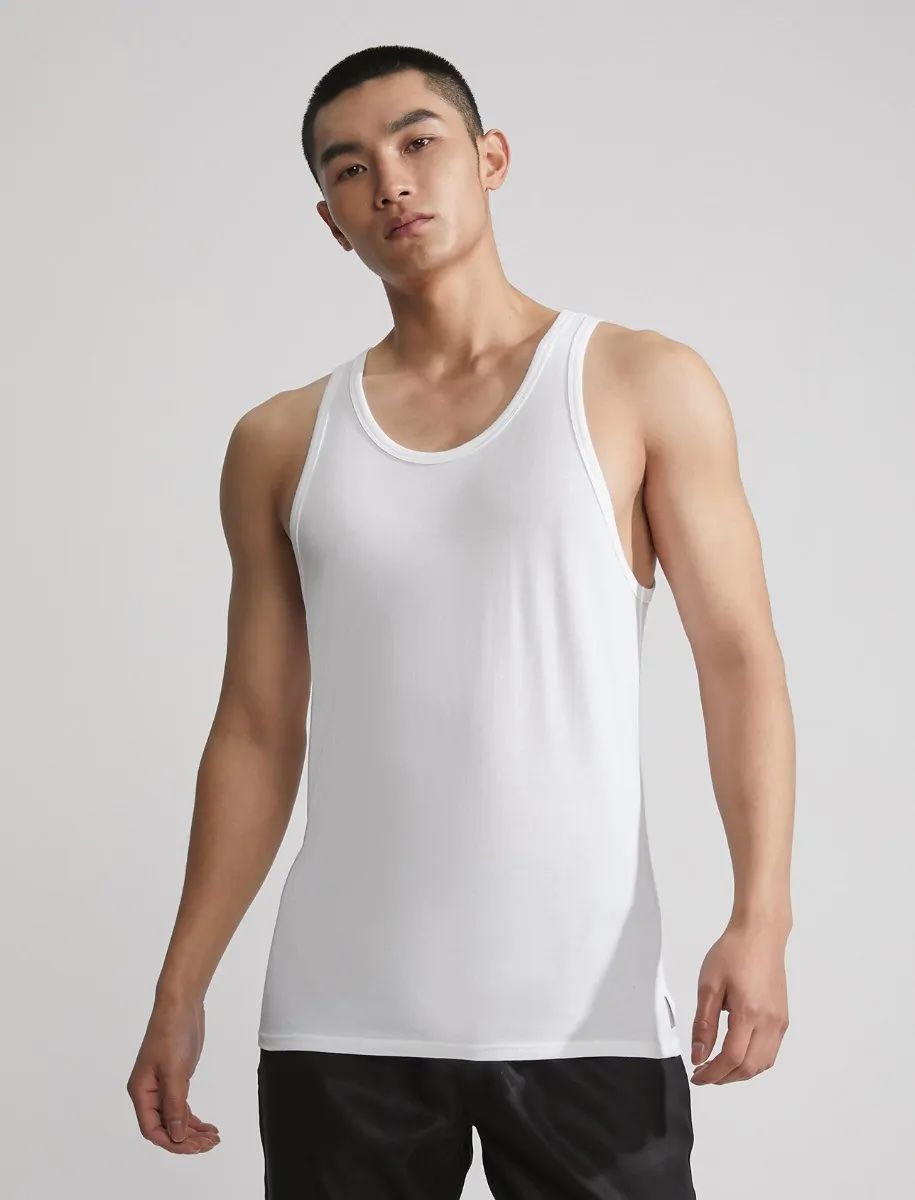 Calvin Klein - Bộ hai áo ba lỗ nam Premium Tank 2PK Fit