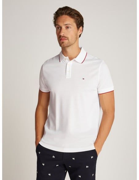 Tommy Hilfiger - Áo polo tay ngắn nam TH Elevated Tipping Regular Polo