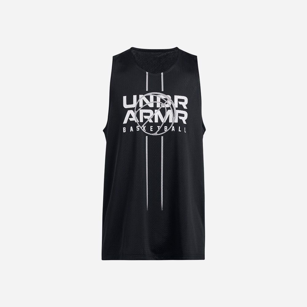 Under Armour - Áo thun ba lỗ nam Baseline Reversible Basketball Tanks