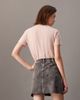 Calvin Klein - Áo thun tay ngắn CK nữ Core Monogram Embroidery Tee