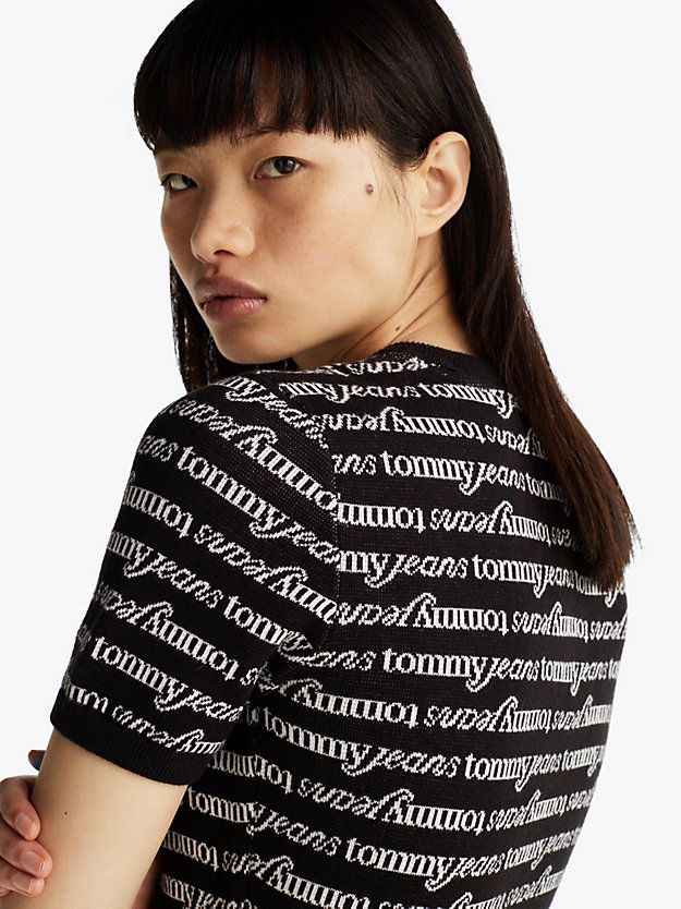 Tommy Hilfiger - Đầm len nữ Print Mini Jumper Dress