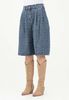 Armani Exchange - Quần short nữ AX Women's denim Bermuda shorts with monogram pattern