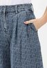 Armani Exchange - Quần short nữ AX Women's denim Bermuda shorts with monogram pattern