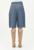 Armani Exchange - Quần short nữ AX Women's denim Bermuda shorts with monogram pattern