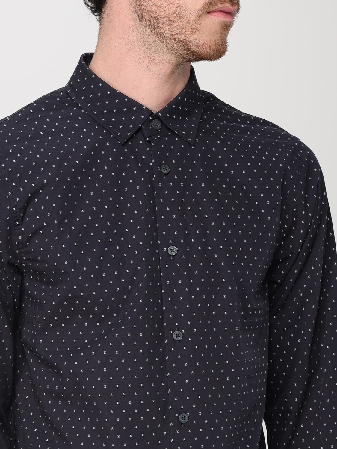 Armani Exchange - Áo sơ mi nam Ax Vintage Cotton Shirt