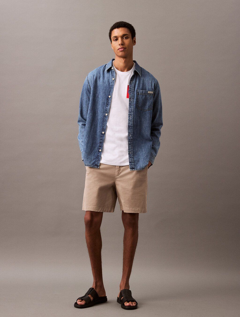 Calvin Klein - Quần ngắn nam CK Signature Cotton Chino Short