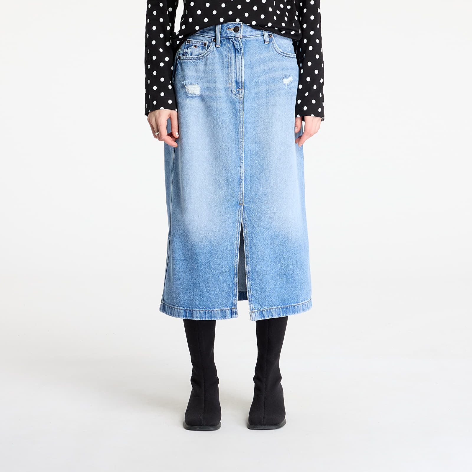 Tommy Hilfiger - Váy jeans nữ Claire Midi Skirt Denim