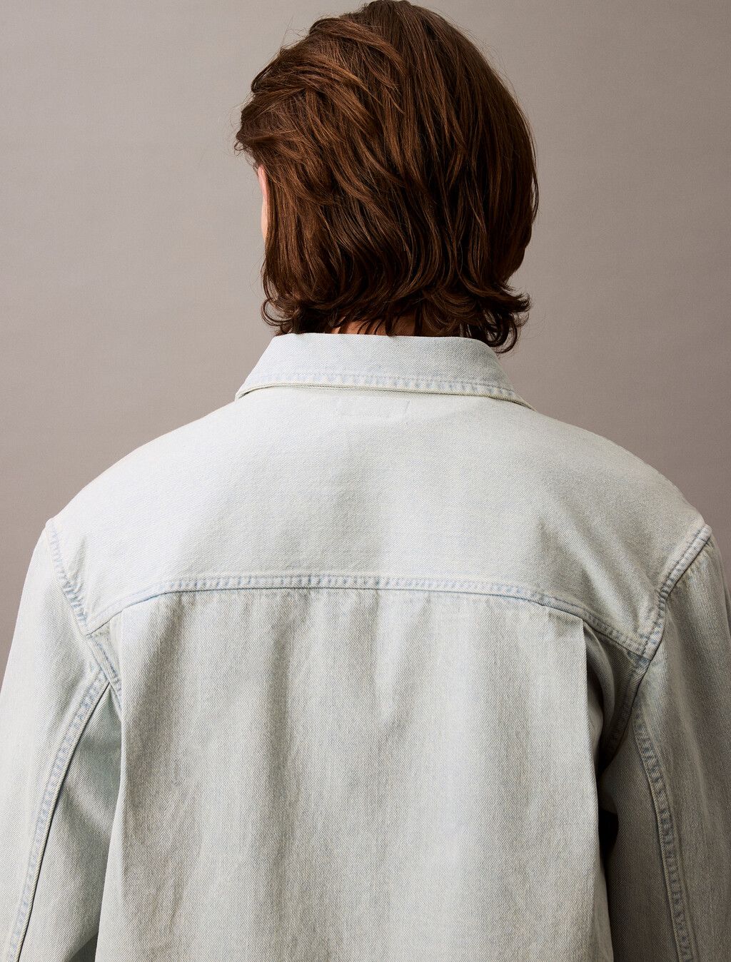 Calvin Klein - Áo sơ mi tay dài nam CK Goldenrod Denim Overshirt