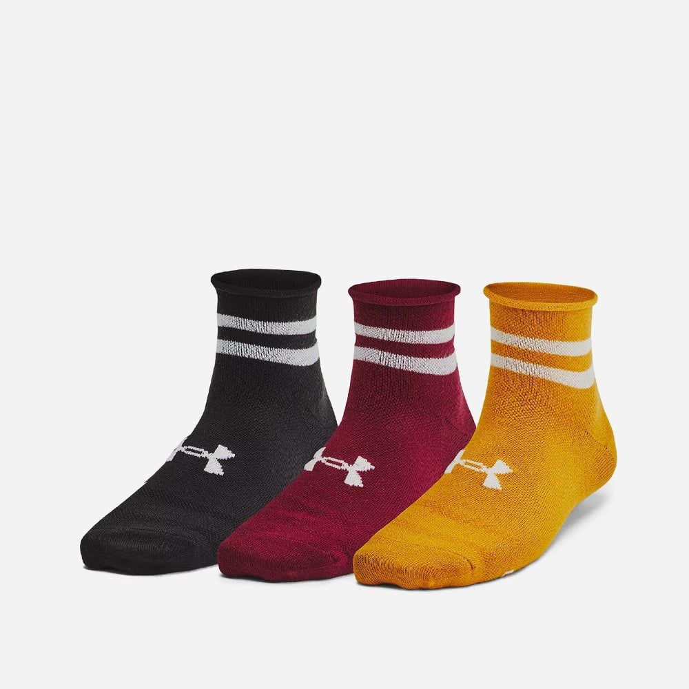 Under Armour - Bộ ba Vớ tất cổ cao nữ Essential 3-Pack Lifestyle Socks