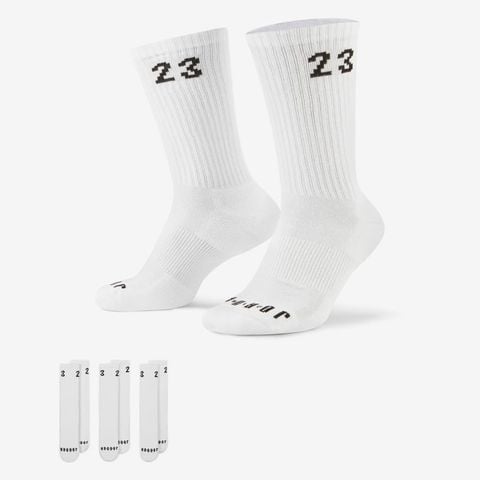 Nike - Vớ thể thao cổ cao (3 đôi) Nam Nữ Jordan Essentials Crew Socks (3 Pairs)