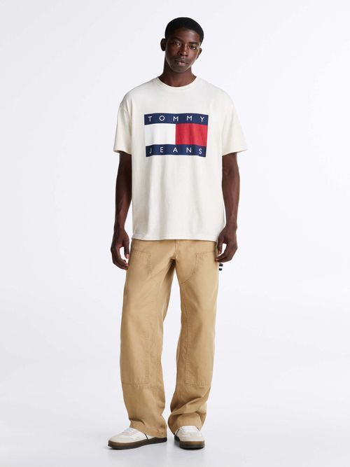 Tommy Hilfiger - Áo thun tay ngắn nam Relaxed Melange Big Flag Tee