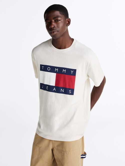 Tommy Hilfiger - Áo thun tay ngắn nam Relaxed Melange Big Flag Tee