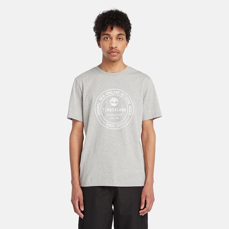 Timberland - Áo phông Nam Elevated Brand Tee Medium Grey Heather