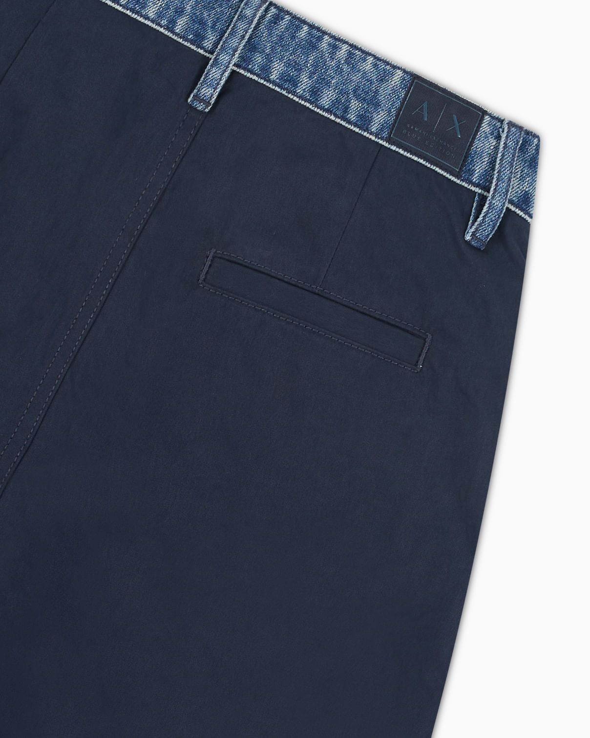 Armani Exchange - Quần jeans ống rộng nữ Ax Premium Trousers