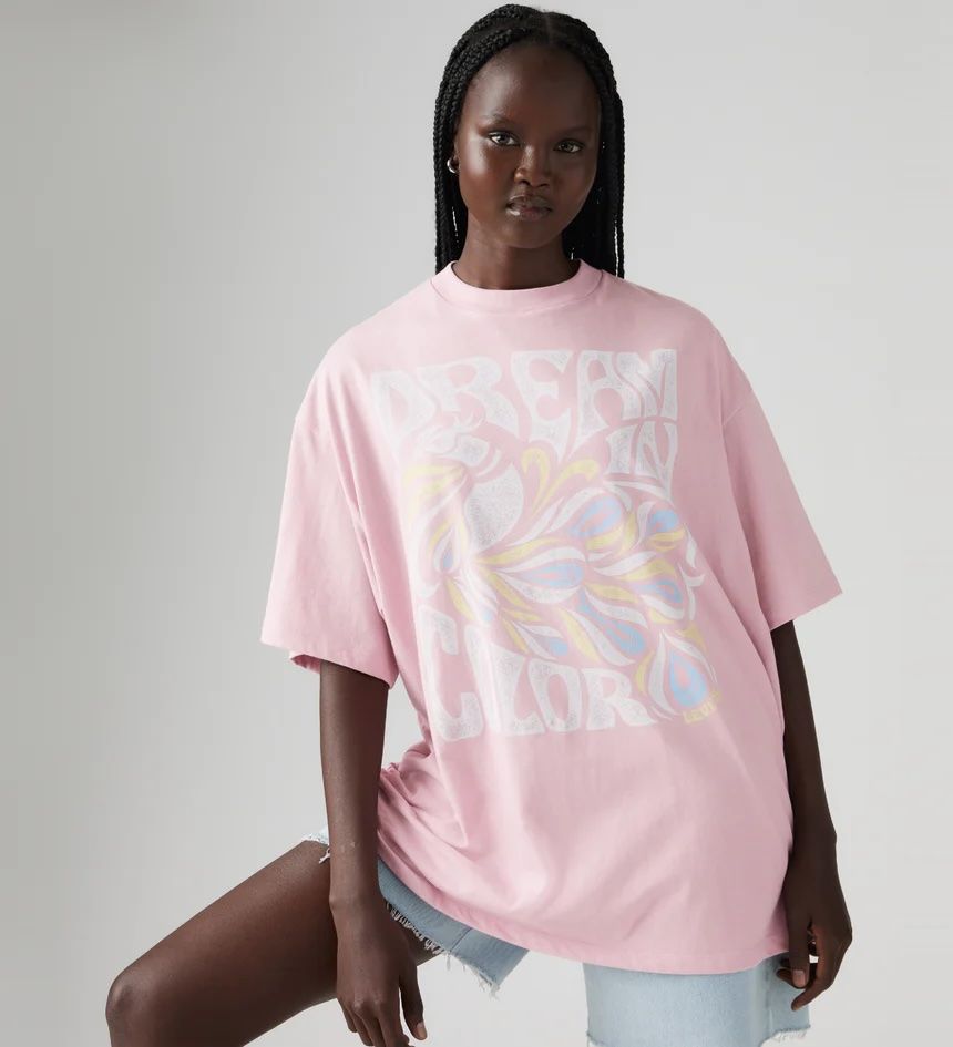 Levi's - Áo thun tay ngắn nữ Women's Graphic Short Stack T-Shirt - Anthracite Night