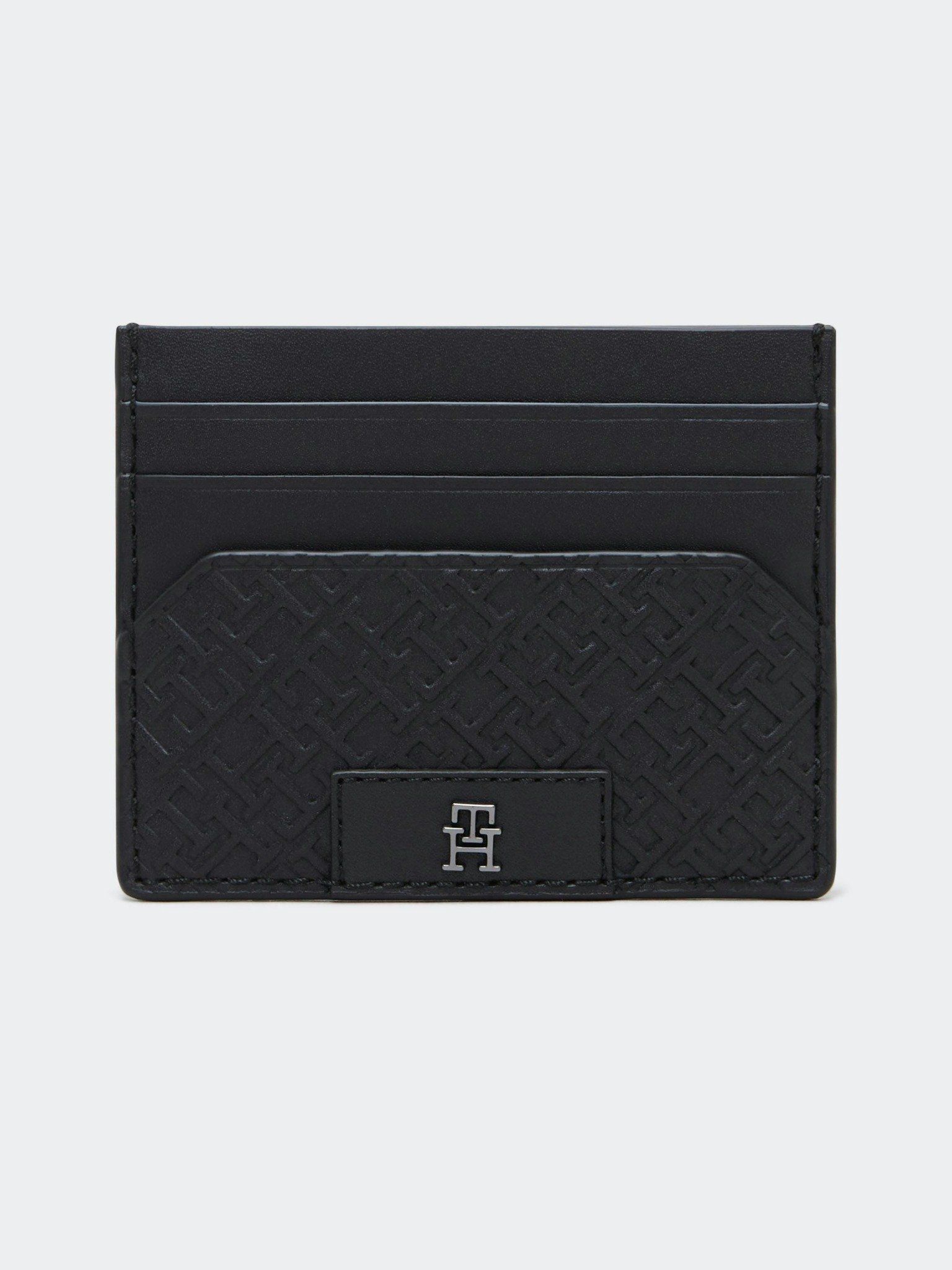 Tommy Hilfiger - Ví đựng thẻ nam TH Monogram Leather Credit Card Holder