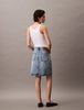 Calvin Klein - Váy jean CK nữ Denim Midi Skirt With Slit Sag