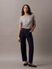 Calvin Klein - Quần jeans ống đứng CK nữ Premium Linen Relaxed Straight