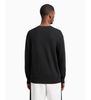 Armani Exchange - Áo len tay dài nam Black crew neck Jumper