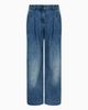 Armani Exchange - Quần jeans ống rộng nữ Ax Premium Trousers